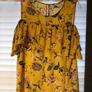 Floral off the shoulder blouse